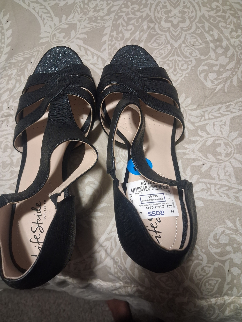 Life Stride Black Women's Dress Heel Size 10 NwT